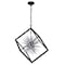 Cwi Lighting Starburst 6 Light Chandelier With Chrome & Black Finish 1178P22-6-601 - alternate 2